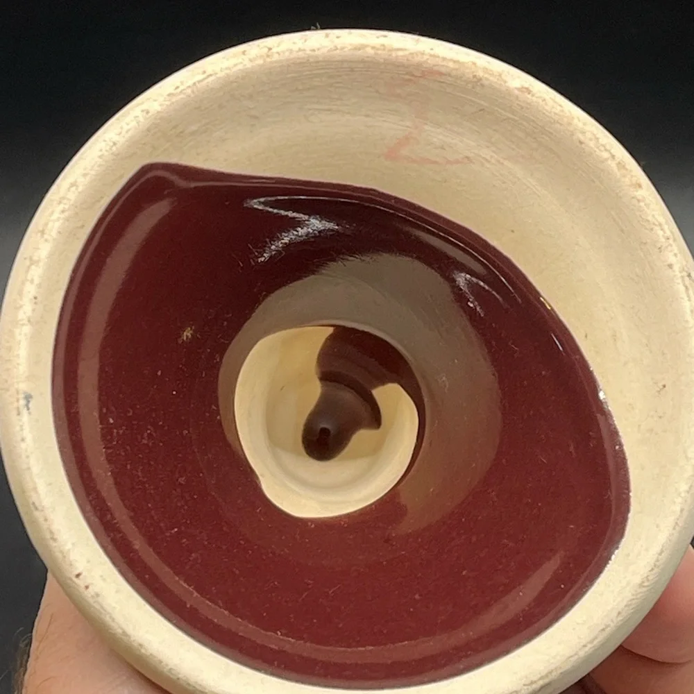 1999 Arizona Renaissance festival goblet - ceramic glaze‎ pottery